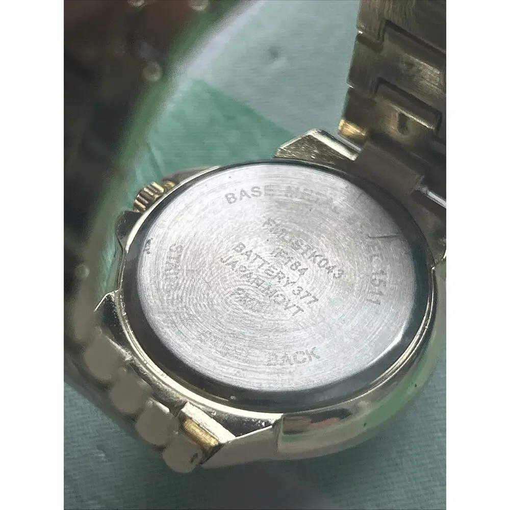 Gold Tone Blue Dial Women’s Quartz Watch